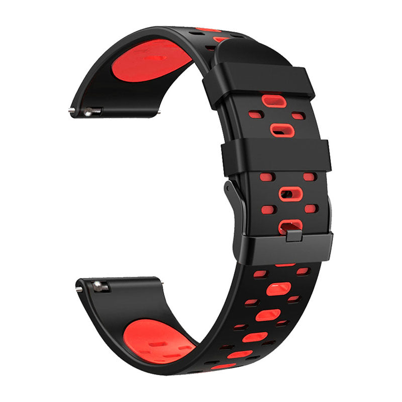 22mm 3 Rows Holes Bi-color Silicone Soft Watch Band for Samsung Galaxy Watch3 45mm Galaxy Watch 46mm Gear S3 Frontier Gear S3 Classic 22mm 3 Rows Holes Bi-color Silicone Soft Watch Band for Samsung Galaxy Watch3 45mm Galaxy Watch 46mm Gear S3 Frontier Gear S3 Classic